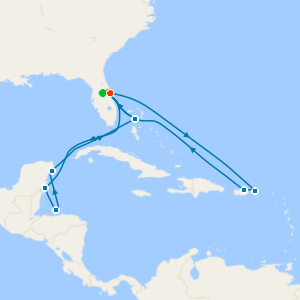 Eastern & Western Caribbean Adventure with Orlando Stay