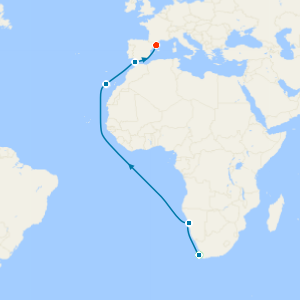 Cape Town to Barcelona with Stays