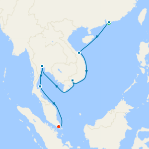 Hue, Ho Chi Minh City & Bangkok from Hong Kong to Singapore with Stays