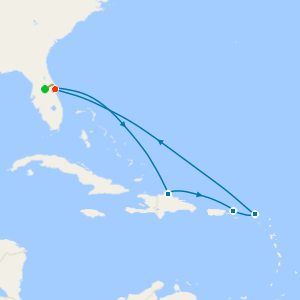 St. Thomas, St. Maarten & Puerto Plata From Orlando with Stay