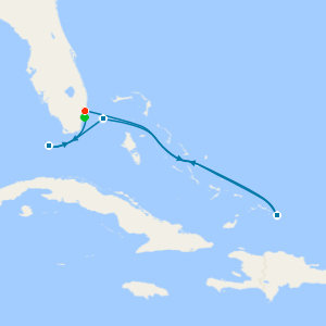 Key West, Grand Turk & Bahamas with Miami Beach Stay