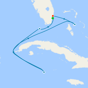 Key West, Mexico & Bahamas with Miami Beach Stay