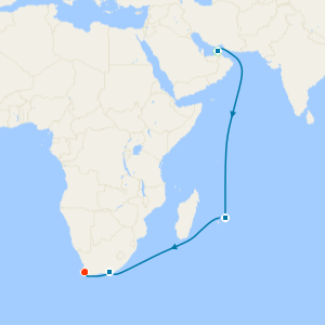 Dubai & Mauritius to Cape Town with Stays