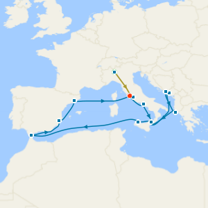 Swiss Alps, Bernina Red Train and Mediterranean & Adriatic Explorer with Total Solar Eclipse