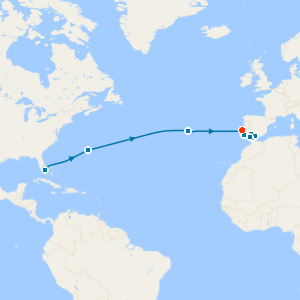Transatlantic with Bermuda, Portugal & Spain with Miami Beach and Lisbon Stays