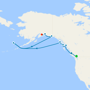 Alaska’s Inside Passage from Vancouver to Whittier