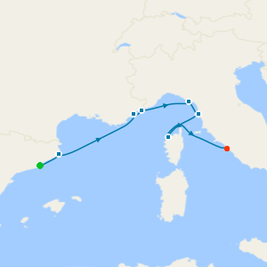 France & Italy from Barcelona - Fly Cruise