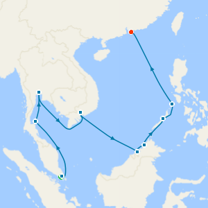 Philippines, Thailand & Vietnam from Singapore to Hong Kong with Stays