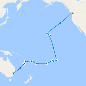 Sydney Stay, Hunter Valley & Legendary South Pacific Crossing to Seattle