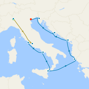 Swiss Alps, Bernina Red Train and Mediterranean Vistas from Rome