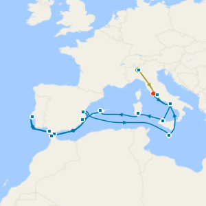 Swiss Alps, Bernina Red Train and Italy, Spain & Malta Collectors' Voyage from Rome