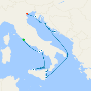 Adriatic, Sicily & the Amalfi Coast From Rome