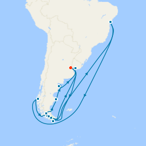 Fjords & Glaciers of Southern Chile & Patagonia From Buenos Aires