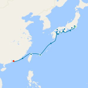 Japan, Taiwan & Hong Kong from Tokyo to Hong Kong with Stays