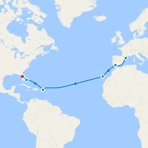 Transatlantic with Barcelona & 7nt Disney Hotel Stays