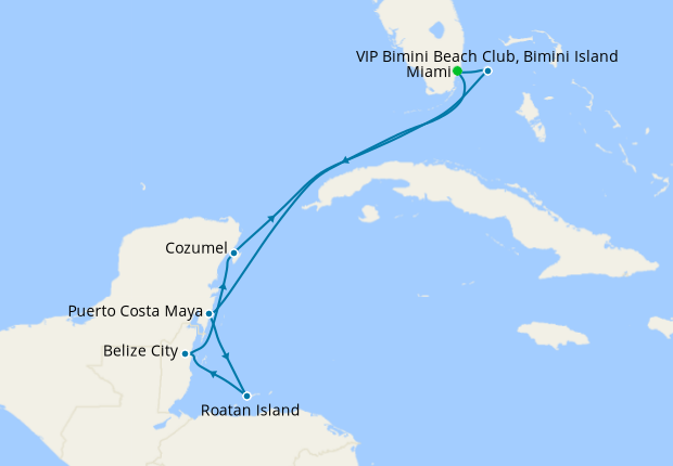 Western Caribbean & Bimini Beach Club from Miami, Virgin Voyages, 16th ...