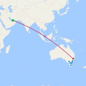 Dubai’s Desert Dunes, Sydney’s Hunter Valley & Tasmania Explorer