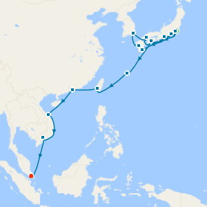 Japan & Southeast Asia Grand Adventure with Tokyo & Sentosa Island Stays