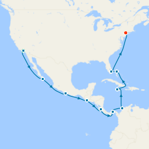 Panama Canal with Los Angeles and New York Stays