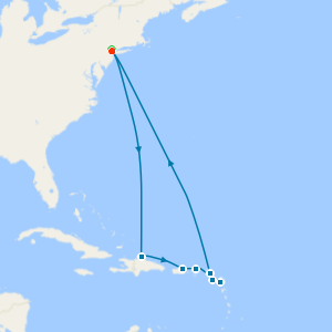 Eastern Caribbean from New York with Stay