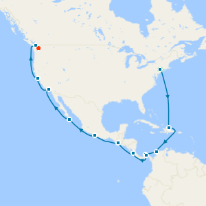 Panama Canal with New York & Seattle Stays