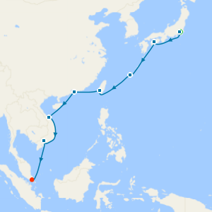 Southeast Asia & Japan from Tokyo with 1 Nt Stay