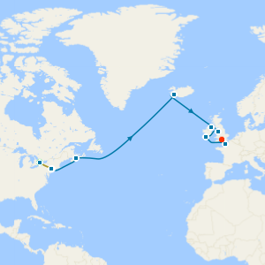 Niagara Falls & Transatlantic from New York to Southampton with Stays