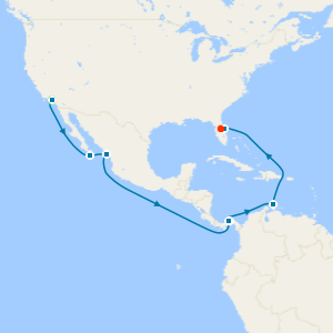 Panama Canal with Los Angeles and Orlando Stays