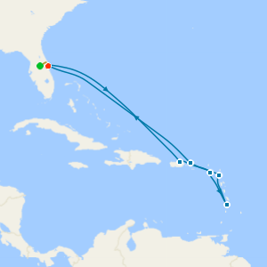 Southern Caribbean with St. Lucia from Port Canaveral with 7nt Orlando Stay and Car Hire