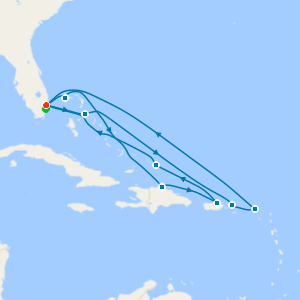 Eastern Caribbean Adventurer from Ft. Lauderdale with Miami Beach Stay