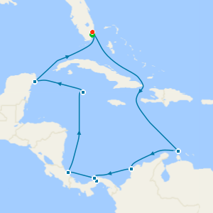 Panama Canal with Costa Rica & Caribbean from Ft. Lauderdale with Miami Beach Stay