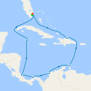 Southern Caribbean with Panama from Ft. Lauderdale with Miami Beach Stay