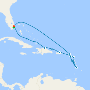 Southern Caribbean with St. Lucia from Ft. Lauderdale with Miami Beach Stay