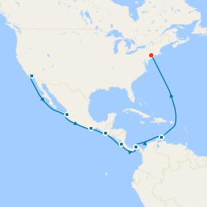 Panama Canal with Los Angeles and New York Stays