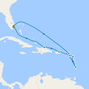 Southern Caribbean with St. Lucia from Ft. Lauderdale with Miami Beach Stay