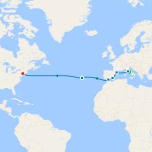 Transatlantic with Rome and New York Stays