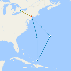 Niagara Falls & Eastern Caribbean with New York Stays