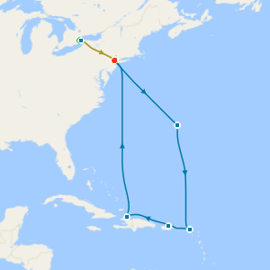 Niagara Falls & Eastern Caribbean with New York Stays