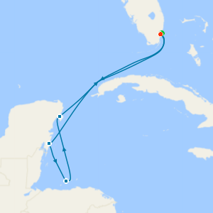 Western Caribbean from Miami with Stay