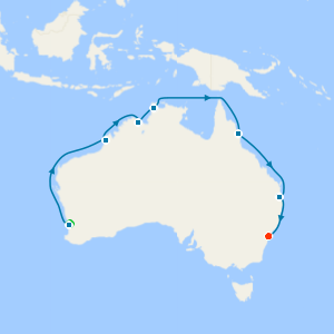 Northern Australia Explorer from Perth to Sydney with Stays