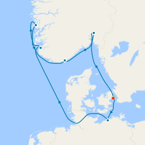 Norwegian Fjords from Copenhagen with Stay