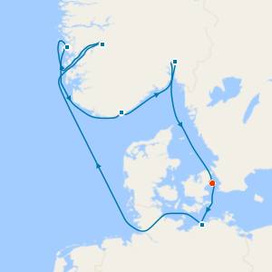 Norwegian Fjords from Copenhagen with Stay