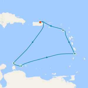 Southern Caribbean from San Juan with Stay