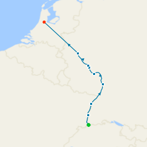 Castles along the Rhine from Basel