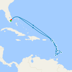 Ultimate Southern Caribbean from Ft. Lauderdale with 1nt Stay