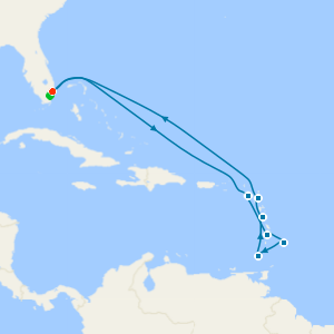 Ultimate Southern Caribbean from Ft. Lauderdale with 1nt Stay