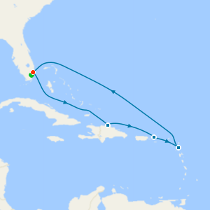 Eastern Caribbean Holiday from Ft. Lauderdale with 1nt Stay