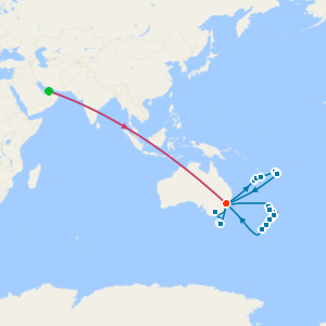 Dubai’s Desert Dunes, Sydney’s Hunter Valley, New Zealand, Tasmania & Fiji