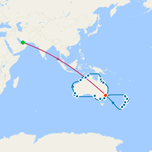 Dubai’s Desert Dunes, Sydney’s Hunter Valley, Australia Circumnavigation & New Zealand 