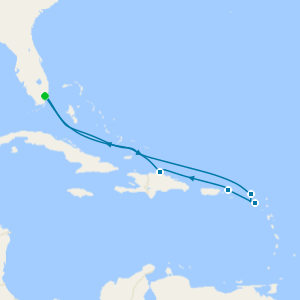 Eastern Caribbean from Miami